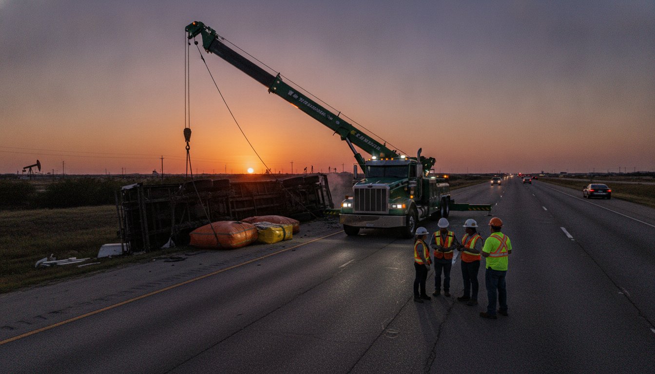 Professional Overturned Semi Recovery Services: Protecting Cargo and Equipment