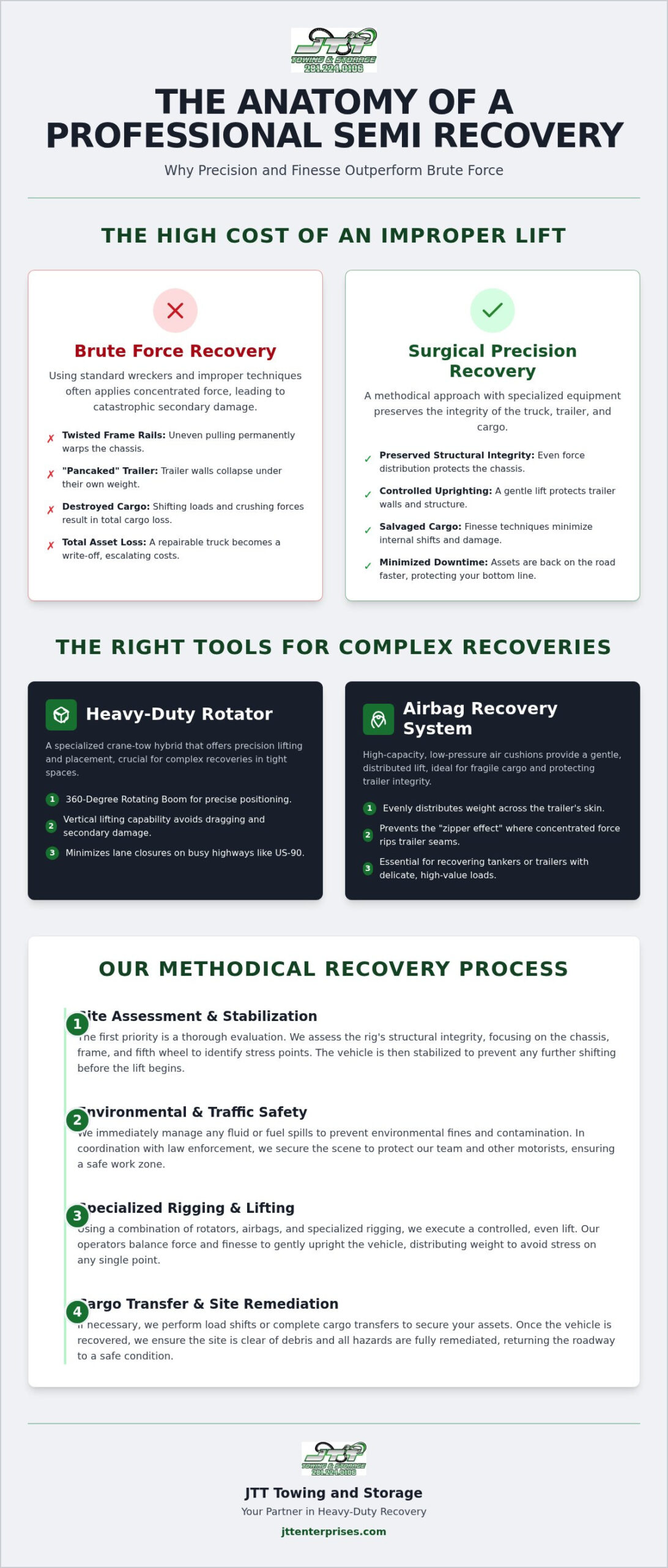 Professional Overturned Semi Recovery Services: Protecting Cargo and Equipment