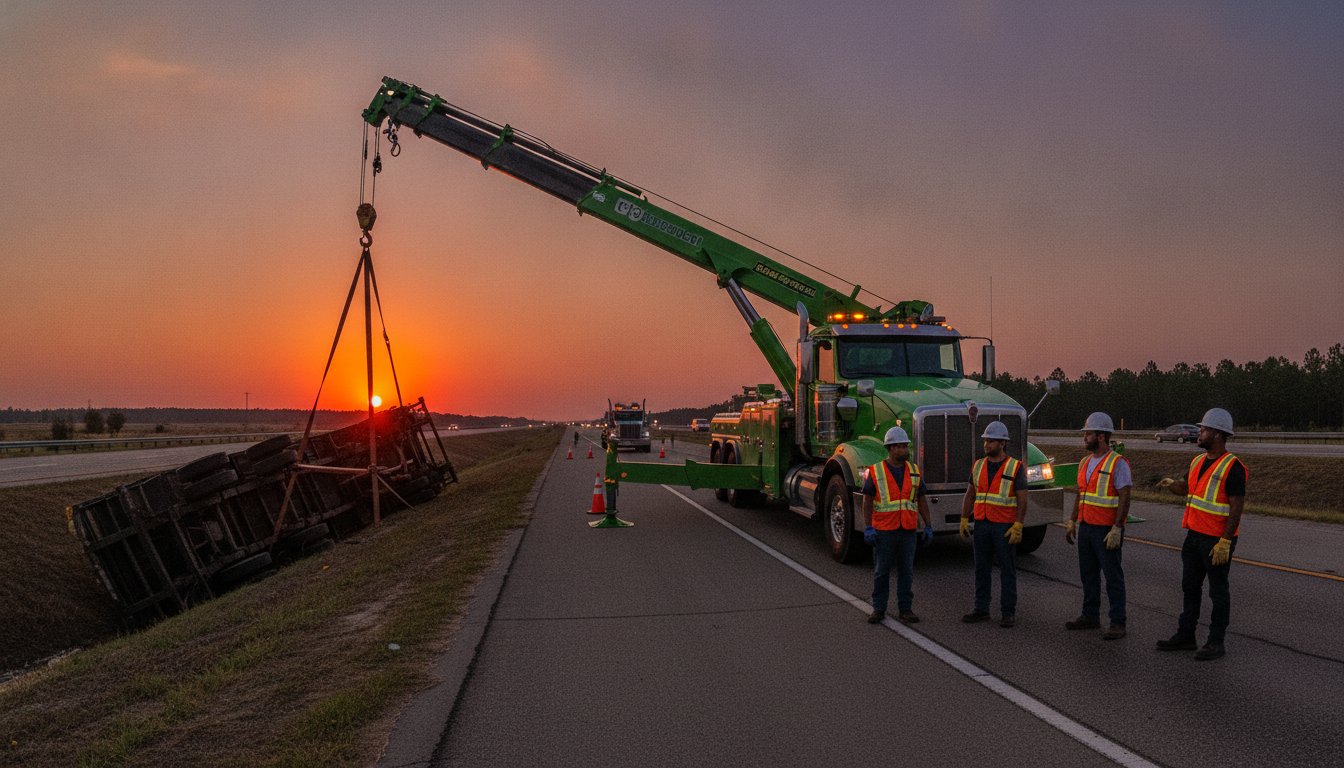 Professional Truck Recovery in Texas: 5 Essential Safety Rules for Drivers